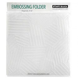 Penny Black Embossing Folder - Diagonals