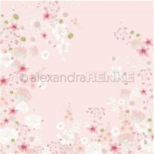Alexandra Renke Design Paper – Flower Variation on Pink