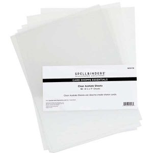 Spellbinders Clear Acetate Sheets - 8 1/2" x 11"