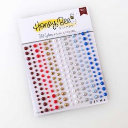 Honey Bee Stamps Old Glory Pearl Stickers