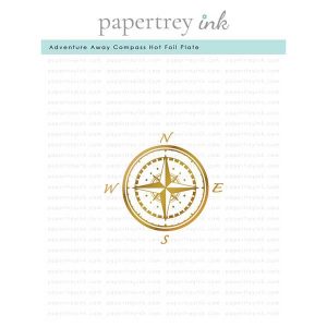 Papertrey Ink Adventure Away Compass Hot Foil Plate