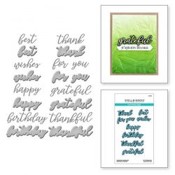 Spellbinders Serenade Sentiments Etched Dies