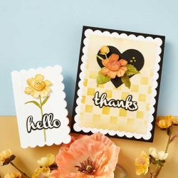 Spellbinders Heartfelt Thanks & Scallops