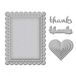 Spellbinders Heartfelt Thanks & Scallops