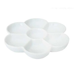 Spellbinders Yasutomo 7 Section Flower Porcelain Dish