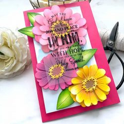 Papertrey Ink Big Blooms: Zinnia Dies