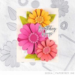 Papertrey Ink Big Blooms: Zinnia Dies