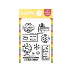 Waffle Flower Postage Collage North Pole Stamp Set