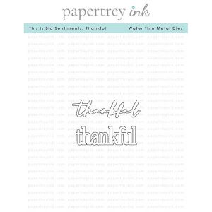 Papertrey Ink This is Big Sentiments: Thankful Dies