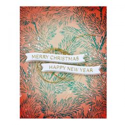 Spellbinders Mistletoe Greetings BetterPress Press Plate & Die set