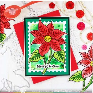 Waffle Flower Sketched Poinsettia Matching Die class=