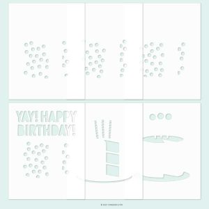 Concord & 9th Cut The Cake Stencil Pack