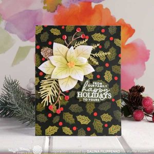 Waffle Flower Season's Greetings Paper Pad class=