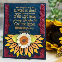 Papertrey Ink Elegant Edges: Sunflower Dies