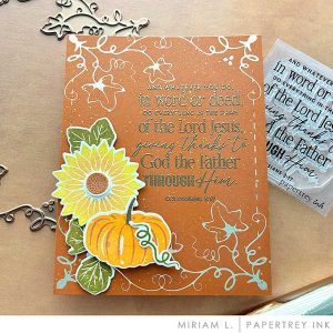 Papertrey Ink Fall Harvest Hot Foil Plate class=