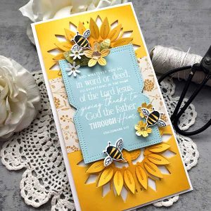 Papertrey Ink Elegant Edges: Sunflower Dies class=