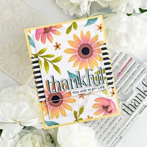 Papertrey Ink Sunflower Garden Stencil Collection class=