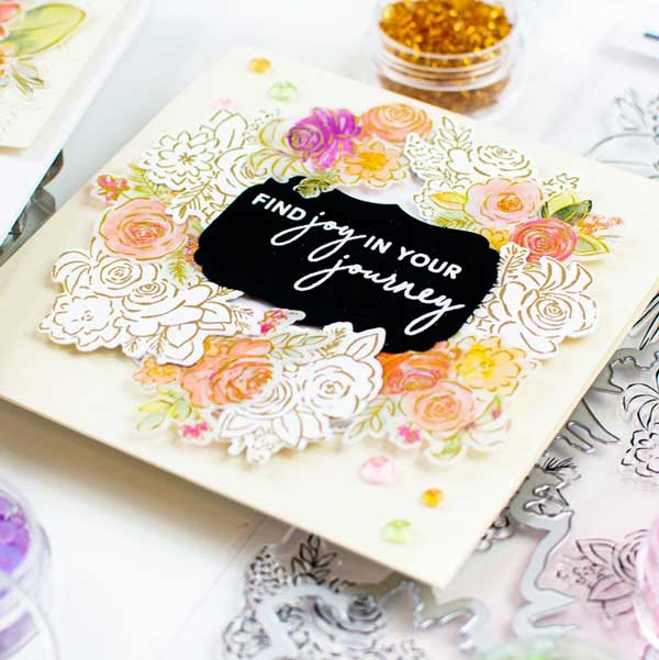 Pinkfresh Studio Joyful Bouquet Stamp Set