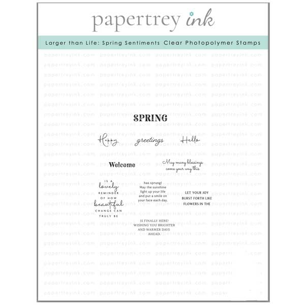 Papertrey Ink Larger Than Life: Spring Sentiments Stamp