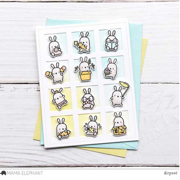 Hampton Art Mini Bunny Agenda Stamp &amp; Die Set