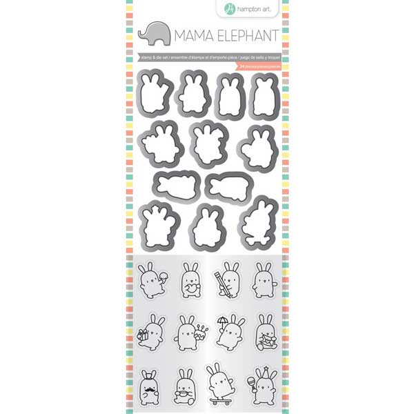 Hampton Art Mini Bunny Agenda Stamp &amp; Die Set