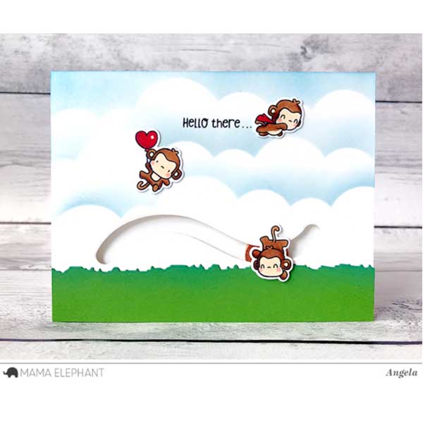 Hampton Art Mini Monkey Agenda Stamp &amp; Die Set