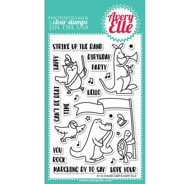 Avery Elle Band Camp Stamp Set