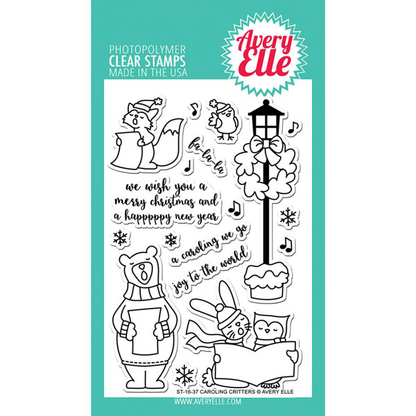 Avery Elle Caroling Critters Stamp Set