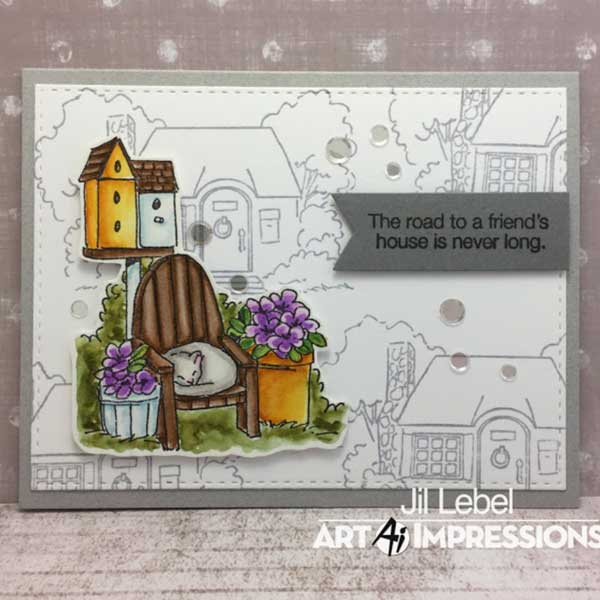 Art Impressions Cottage TryFold Stamp Set