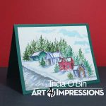 Art Impressions WC Mini Cottage Stamp Set