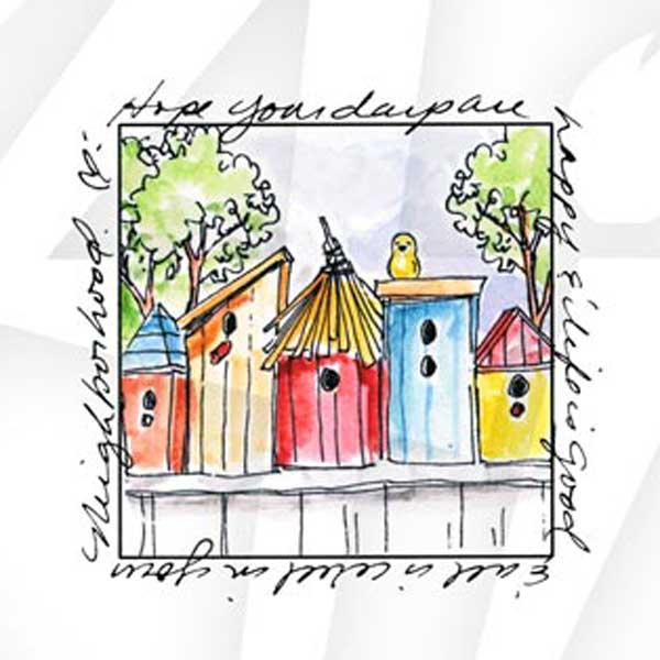 Art Impressions Birdhouse Neighborhood Stamp