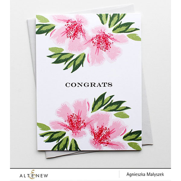 Altenew Springtime Azalea Stamp Set