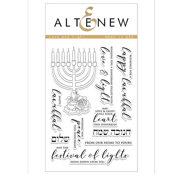 Altenew Love and Light Stamp Set