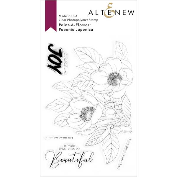 Altenew Paint-A-Flower: Paeonia Japonica Outline Stamp Set