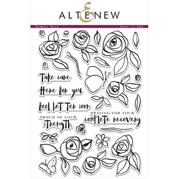 Altenew Bamboo Rose Stamp Set