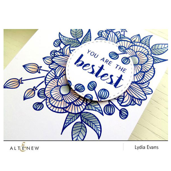 Altenew Floral Shadow Stamp Set