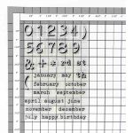 Invisible Numbers Stamp Set