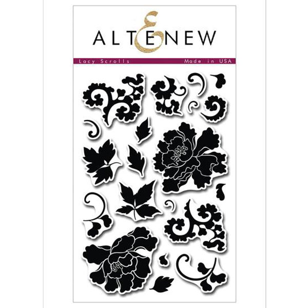 Altenew Lacy Scrolls Stamp Set