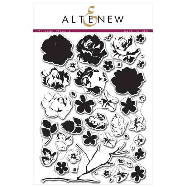 Altenew Vintage Flowers Stamp Set