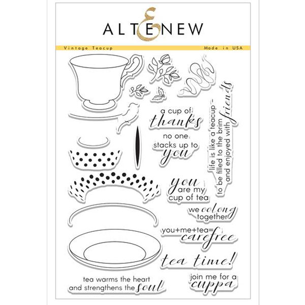 Altenew Vintage Teacup Stamp Set