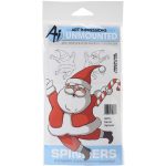 Art Impressions Santa Spinner Cling Stamp