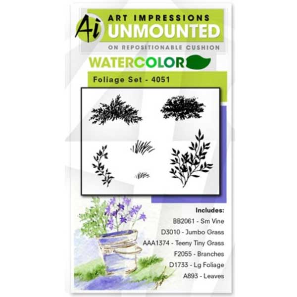 Art Impressions Watercolor Foliage Set 1