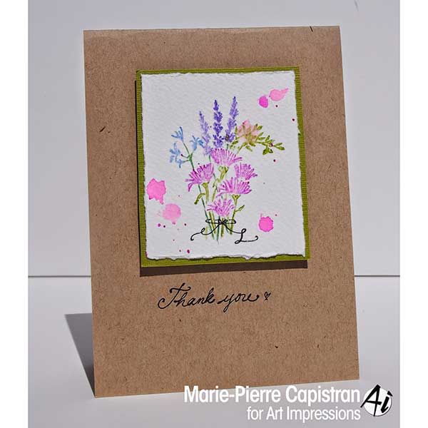 Art Impressions Watercolor Flower Set