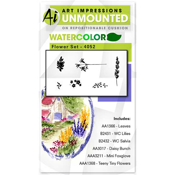 Art Impressions Watercolor Flower Set