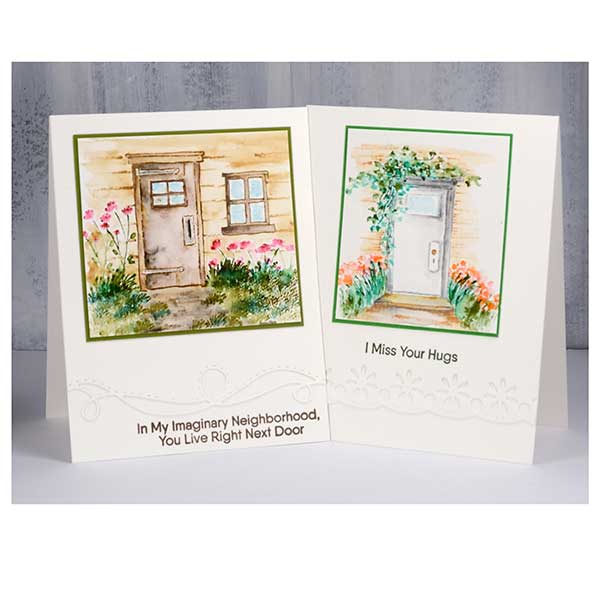 Art Impressions Watercolor Door Set