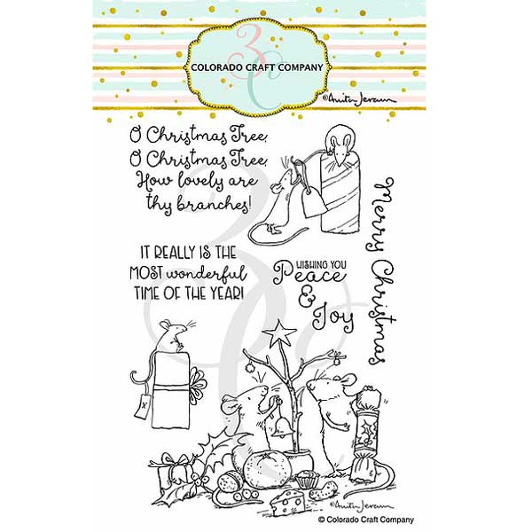 Colorado Craft Company Anita Jeram~Wonderful Time Stamp Set