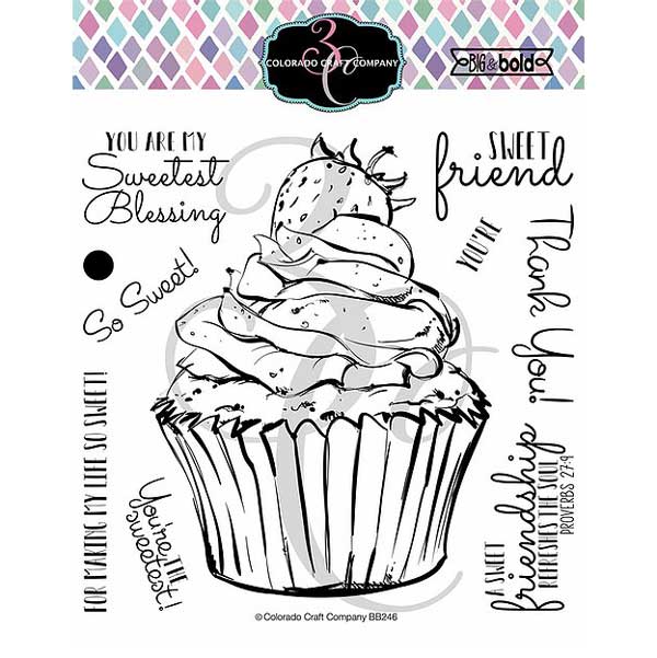 Colorado Craft Company Big &amp; Bold~Sweetest Friend Cupcake