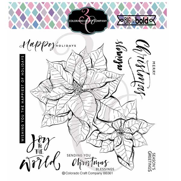 Colorado Craft Company Big &amp; Bold Poinsettia Blessings