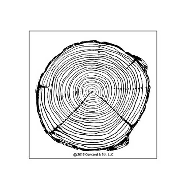 Concord &amp; 9th Tree Ring Stamp