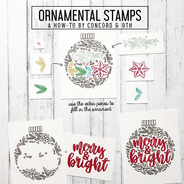 Concord &amp; 9th Ornamental Stamp Set